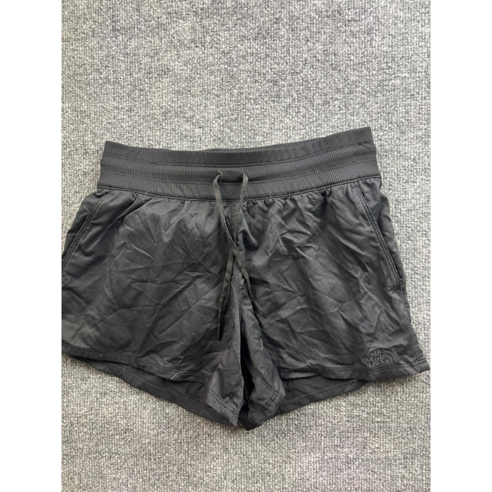 The North Face Shorts Womens Medium Black Active Running Hiking Drawstring